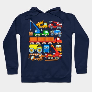 Truck Lorry Heavy Hauler Construction Trucks Kids Boys Girls Hoodie